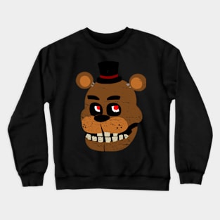 Freddy Fazbear Fierce Gaze - Vintage Cartoon Style Crewneck Sweatshirt